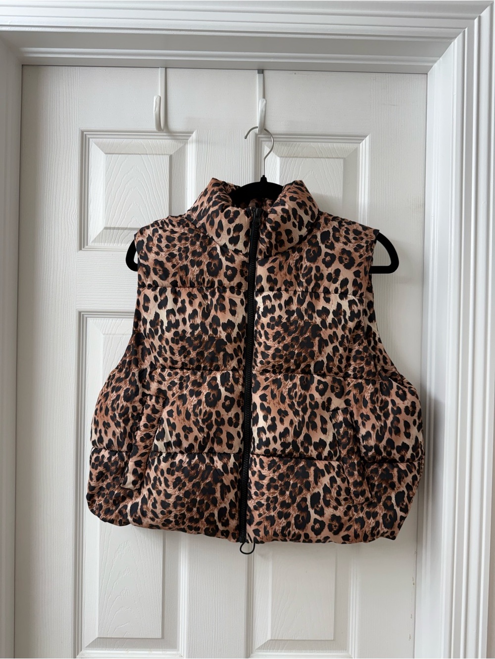 Madden Girl Leopard Print Puffer Vest